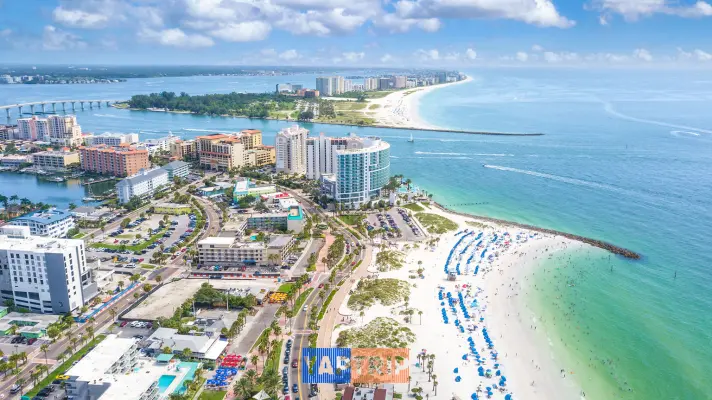 Clearwater Beach, Florida. Beaches for Swimming